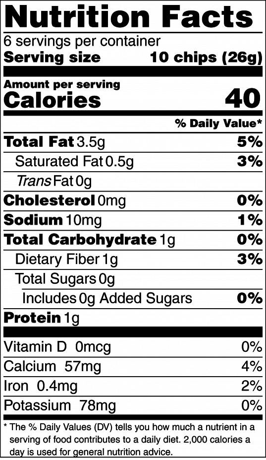 Nutrition Food Label