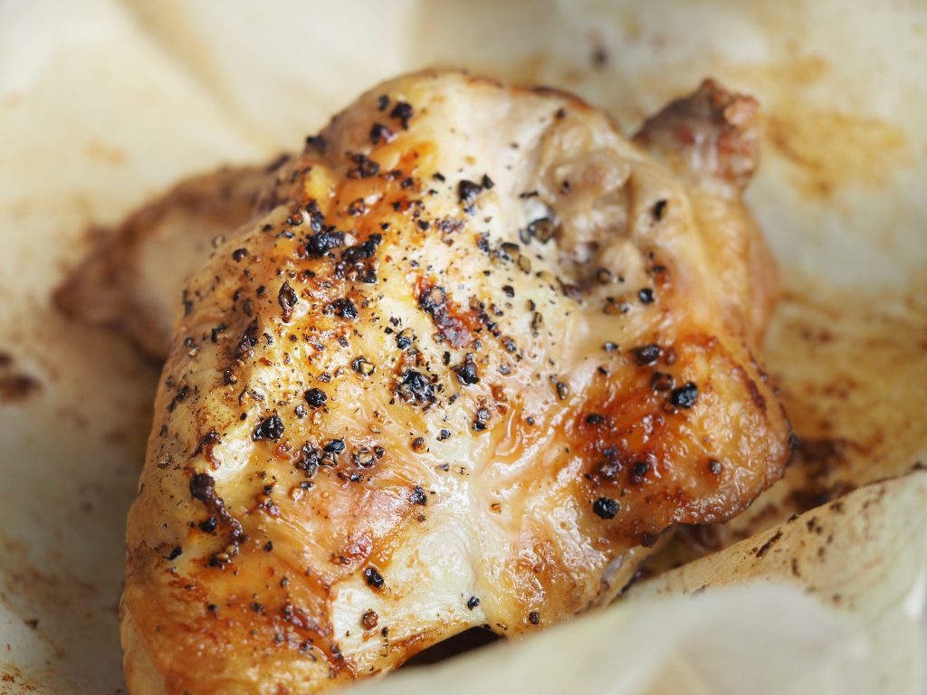 baked chicken breast with seasoning