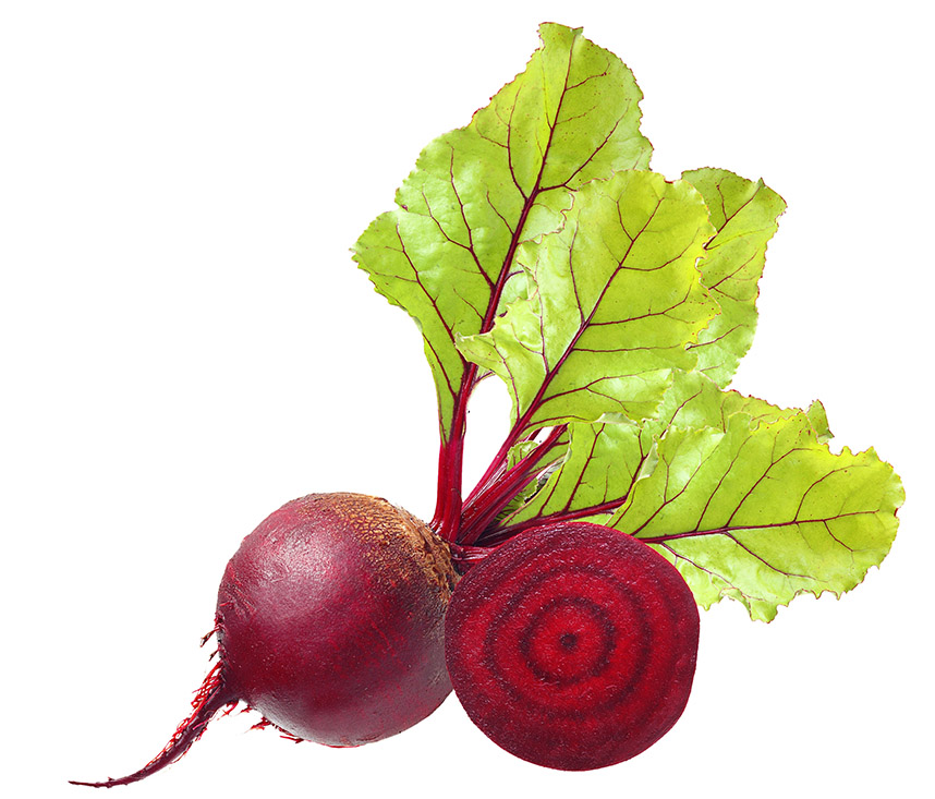Beets, one whole, one sliced