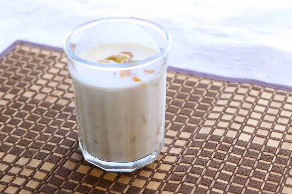 Fruit smoothie in a glass