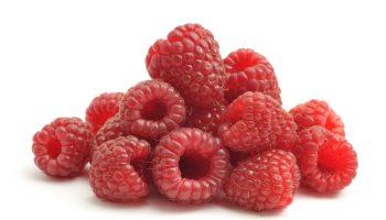 Pile of raspberries