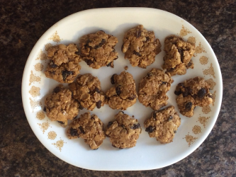 cookies on white plate